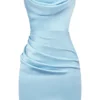 Odelle Ocean Blue trägerloses Minikleid