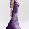 Olessia Orchid Rückenfreies Neckholder-Maxikleid Olessia Orchid Rückenfreies Neckholder-Maxikleid