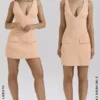 Olympia Sorbet Plunge-Minikleid Olympia Sorbet Plunge-Minikleid