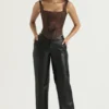 Rafa Antik-Kupfer-Satin-Longline-Korsett Rafa Antik-Kupfer-Satin-Longline-Korsett