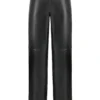 Omaira – Schwarze Hose aus veganem Leder Omaira – Schwarze Hose aus veganem Leder