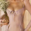 Ophelia Blush Cutout Midi-Kleider