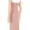 Ophelia Blush Cutout Midi-Kleider