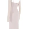 Ophelia Midi-Kleid mit Kristall-Ausschnitten Ophelia Midi-Kleid mit Kristall-Ausschnitten