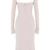 Ophelia Midi-Kleid mit Kristall-Ausschnitten Ophelia Midi-Kleid mit Kristall-Ausschnitten