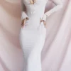 Ophelia Midi-Kleid mit Kristall-Ausschnitten Ophelia Midi-Kleid mit Kristall-Ausschnitten