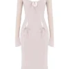 Ophelia Midi-Kleid mit Kristall-Ausschnitten Ophelia Midi-Kleid mit Kristall-Ausschnitten