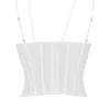 Orla Weißes Chiffon-Korsett mit Trägern Orla Weißes Chiffon-Korsett mit Trägern