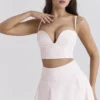 Pabla Ballerina Pink Cropped Bralette Oberteil Pabla Ballerina Pink Cropped Bralette Oberteil