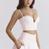 Pabla Ballerina Pink Cropped Bralette Oberteil Pabla Ballerina Pink Cropped Bralette Oberteil