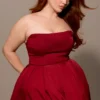 Pandora Berry trägerloses Midi-Kleid mit abnehmbarem Schleifen Pandora Berry trägerloses Midi-Kleid mit abnehmbarem Schleifen