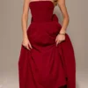 Pandora Berry trägerloses Midi-Kleid mit abnehmbarem Schleifen Pandora Berry trägerloses Midi-Kleid mit abnehmbarem Schleifen