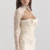 Perdita Elfenbein-Metallic-Jacquard-Korsetts & Boleros Perdita Elfenbein-Metallic-Jacquard-Korsetts & Boleros