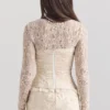 Perdita Elfenbein-Metallic-Jacquard-Korsetts & Boleros Perdita Elfenbein-Metallic-Jacquard-Korsetts & Boleros