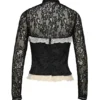 Perdita Schwarzes Metallic-Jacquard-Korsett & Bolero Perdita Schwarzes Metallic-Jacquard-Korsett & Bolero
