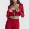 Perla Cherry Rippstrick-Oberteil Perla Cherry Rippstrick-Oberteil