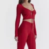 Perla Cherry Rippstrick-Oberteil Perla Cherry Rippstrick-Oberteil