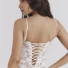 Perlweißes Blumen-Maxikleid Perlweißes Blumen-Maxikleid