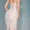 Perlweißes Blumen-Maxikleid Perlweißes Blumen-Maxikleid