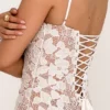 Perlweißes Blumen-Maxikleid Perlweißes Blumen-Maxikleid