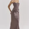 Persephone Smoke – trägerloses Korsetts-Maxikleid Persephone Smoke – trägerloses Korsetts-Maxikleid