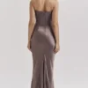 Persephone Smoke – trägerloses Korsetts-Maxikleid Persephone Smoke – trägerloses Korsetts-Maxikleid