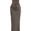 Persephone Smoke – trägerloses Korsetts-Maxikleid Persephone Smoke – trägerloses Korsetts-Maxikleid