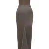 Persephone Smoke – trägerloses Korsetts-Maxikleid Persephone Smoke – trägerloses Korsetts-Maxikleid