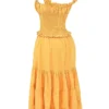 Phedra Tangerine Shirred Sommerkleid Phedra Tangerine Shirred Sommerkleid