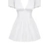 Piera Weißes Plissee-Minikleid Piera Weißes Plissee-Minikleid