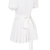 Piera Weißes Plissee-Minikleid Piera Weißes Plissee-Minikleid