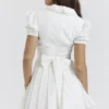 Piera Weißes Plissee-Minikleid Piera Weißes Plissee-Minikleid