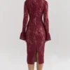 Pierette Berry Lace Midi-Kleid Pierette Berry Lace Midi-Kleid