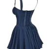 Pietra French Navy Korsetts-Minikleid