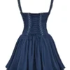 Pietra French Navy Korsetts-Minikleid