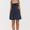 Pietra French Navy Korsetts-Minikleid