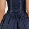 Pietra French Navy Korsetts-Minikleid