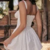 Pietra Weißes Korsetts-Minikleid Pietra Weißes Korsetts-Minikleid