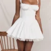 Pietra Weißes Korsetts-Minikleid Pietra Weißes Korsetts-Minikleid