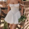 Pietra Weißes Korsetts-Minikleid Pietra Weißes Korsetts-Minikleid