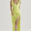 Pixie Lime Rüschen-Maxikleid Pixie Lime Rüschen-Maxikleid