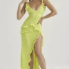 Pixie Lime Rüschen-Maxikleid Pixie Lime Rüschen-Maxikleid