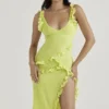 Pixie Lime Rüschen-Maxikleid Pixie Lime Rüschen-Maxikleid