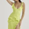 Pixie Lime Rüschen-Maxikleid Pixie Lime Rüschen-Maxikleid