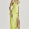 Pixie Lime Rüschen-Maxikleid Pixie Lime Rüschen-Maxikleid