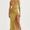 Pixie Olive Rüschen-Maxikleid Pixie Olive Rüschen-Maxikleid