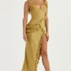 Pixie Olive Rüschen-Maxikleid Pixie Olive Rüschen-Maxikleid