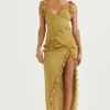 Pixie Olive Rüschen-Maxikleid Pixie Olive Rüschen-Maxikleid