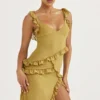 Pixie Olive Rüschen-Maxikleid Pixie Olive Rüschen-Maxikleid