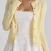 Poppie Lemon Strickjacke aus Wolle und Kaschmir mit Blumenstickerei Poppie Lemon Strickjacke aus Wolle und Kaschmir mit Blumenstickerei